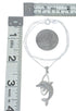 Southwest Dolphin Jet Inlay Sterling Silver Box Chain Necklace Set JX129137